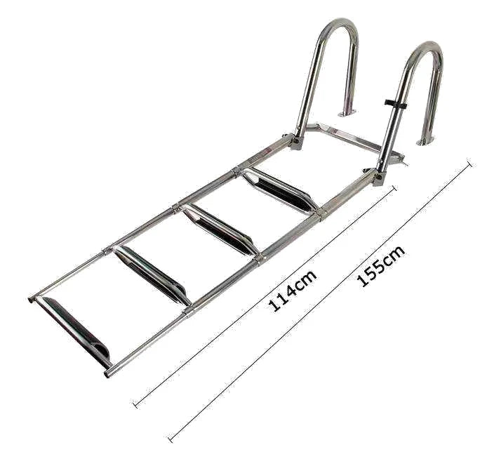 yourFLOAT Edelstahl Badeleiter ausklappbar stabil