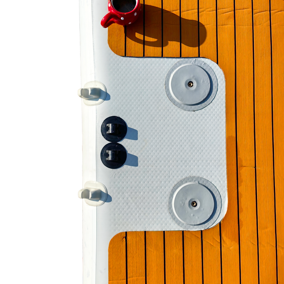 yourFLOAT Prime 4×2 – Teak EVA schwimmende Terrasse