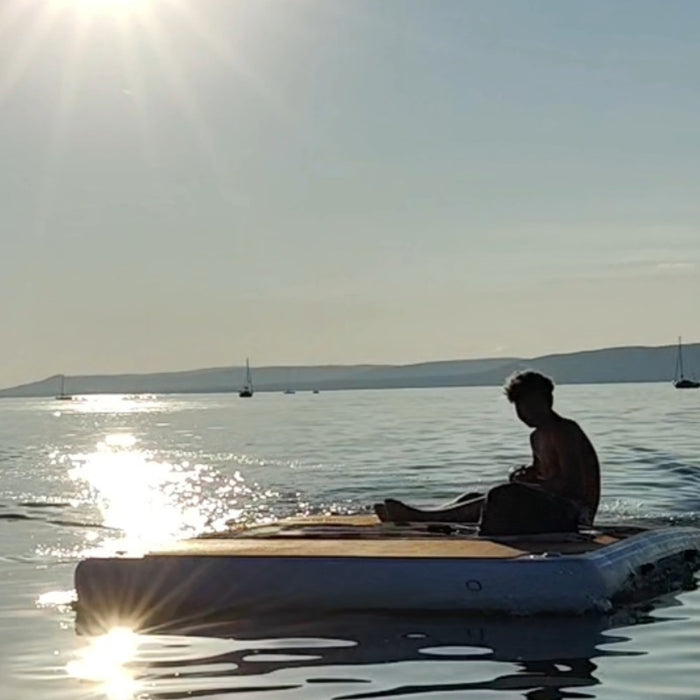 TEMO 450 Elektromotor und yourFLOAT Schwimmplattform 4x2m - Perfect match